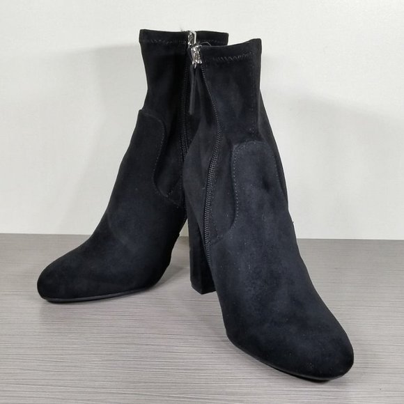 Steve Madden Edit Bootie, Black Textile, Womens Size 7.5 M - Picture 4 of 10